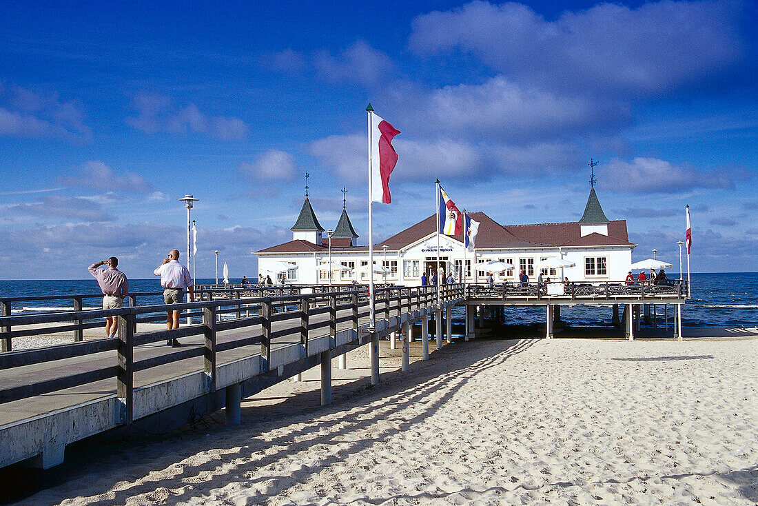 Seaside Resort and beach at Ahlbeck, Usedom, Mecklenburg- Vorpommern, Germany