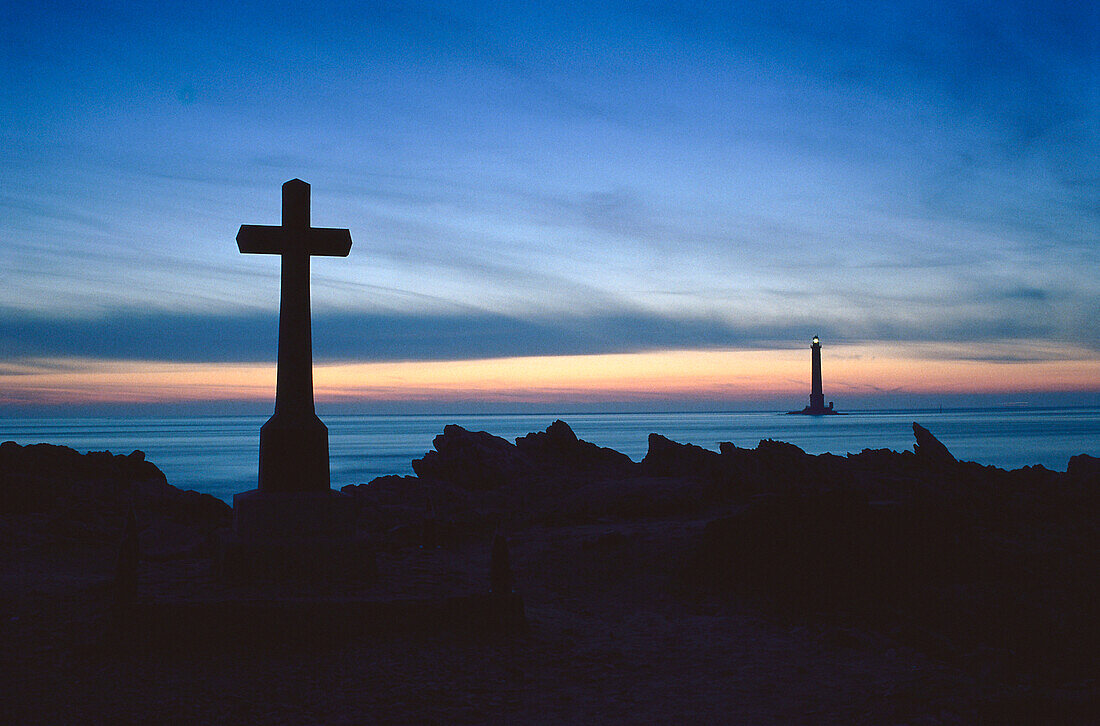 Cap de la Hague im Abendlicht, Normandie, Frankreich