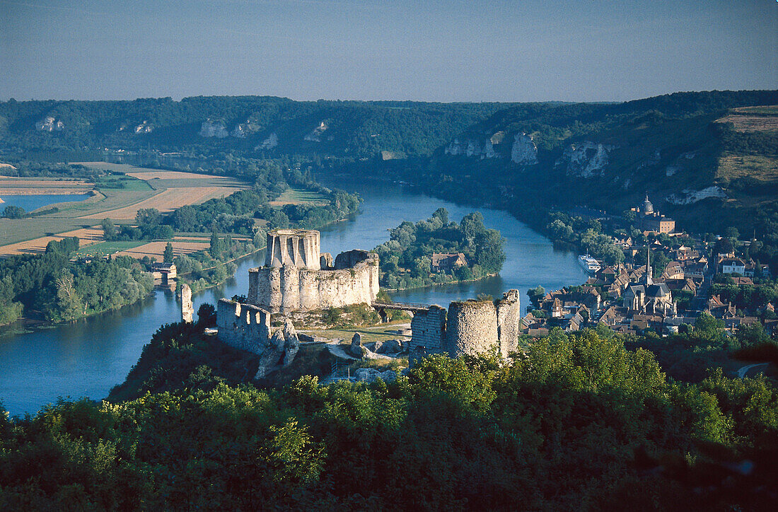 Château Gaillard an der Seine, Normandie, Frankreich