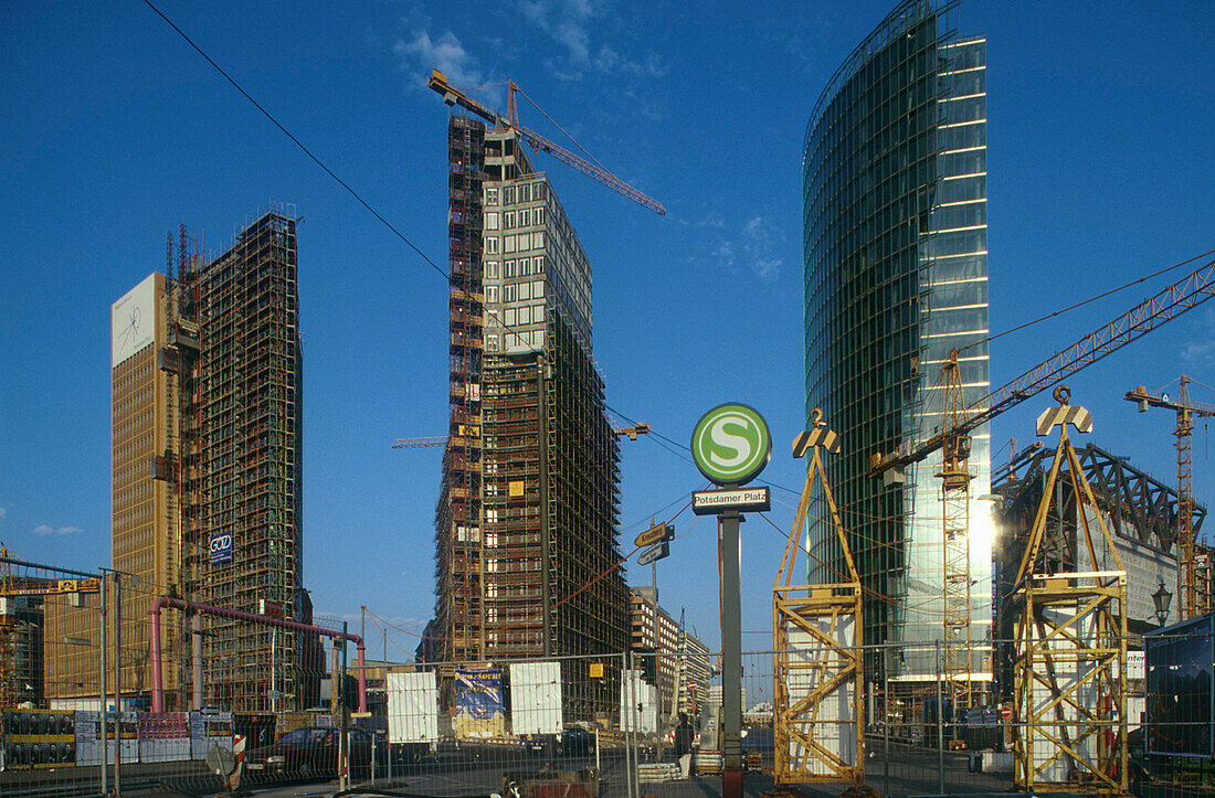 Baustelle am Potsdamer Platz, Berlin Deutschland