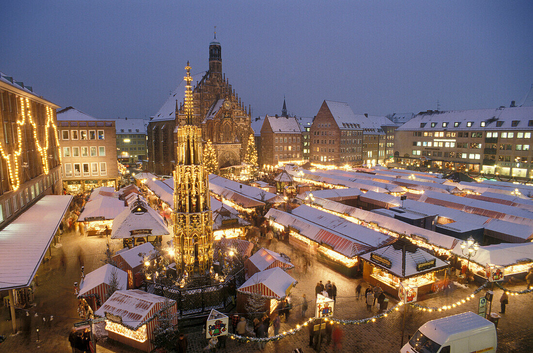 Nürnberger Christkindlmarkt, Nürnberg, Franken Bayern, Deutschland