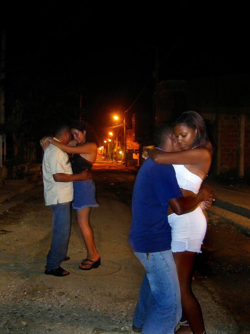 Dancing on the Street, Cartagena de Indias, Colombia, South America