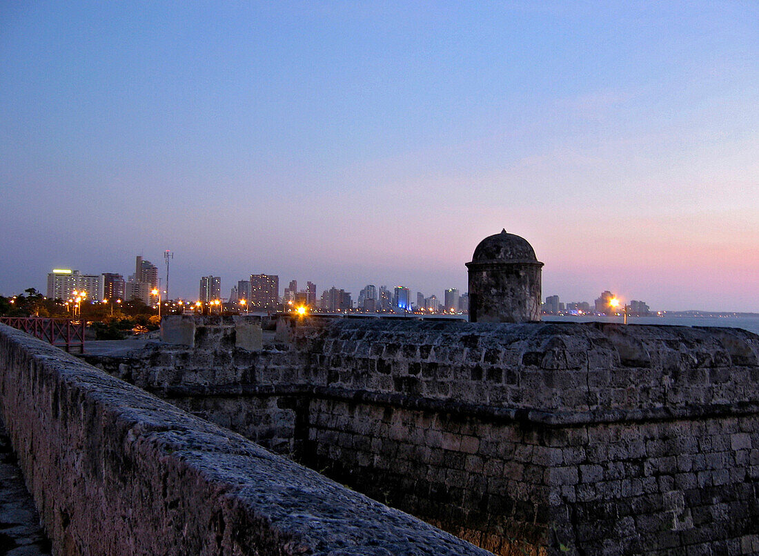 Las Murallas and Boca Grande, Cartagena de Indias, Colombia, South America