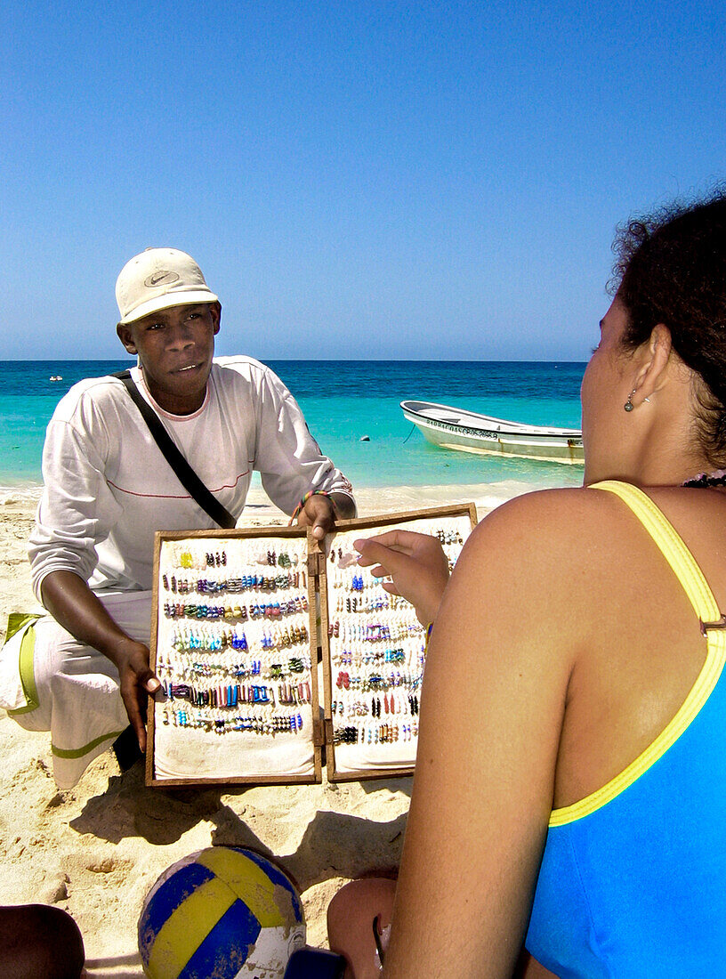 Jewelry on the Beach, Carribbean Beach, Cartagena, Colombia, South America