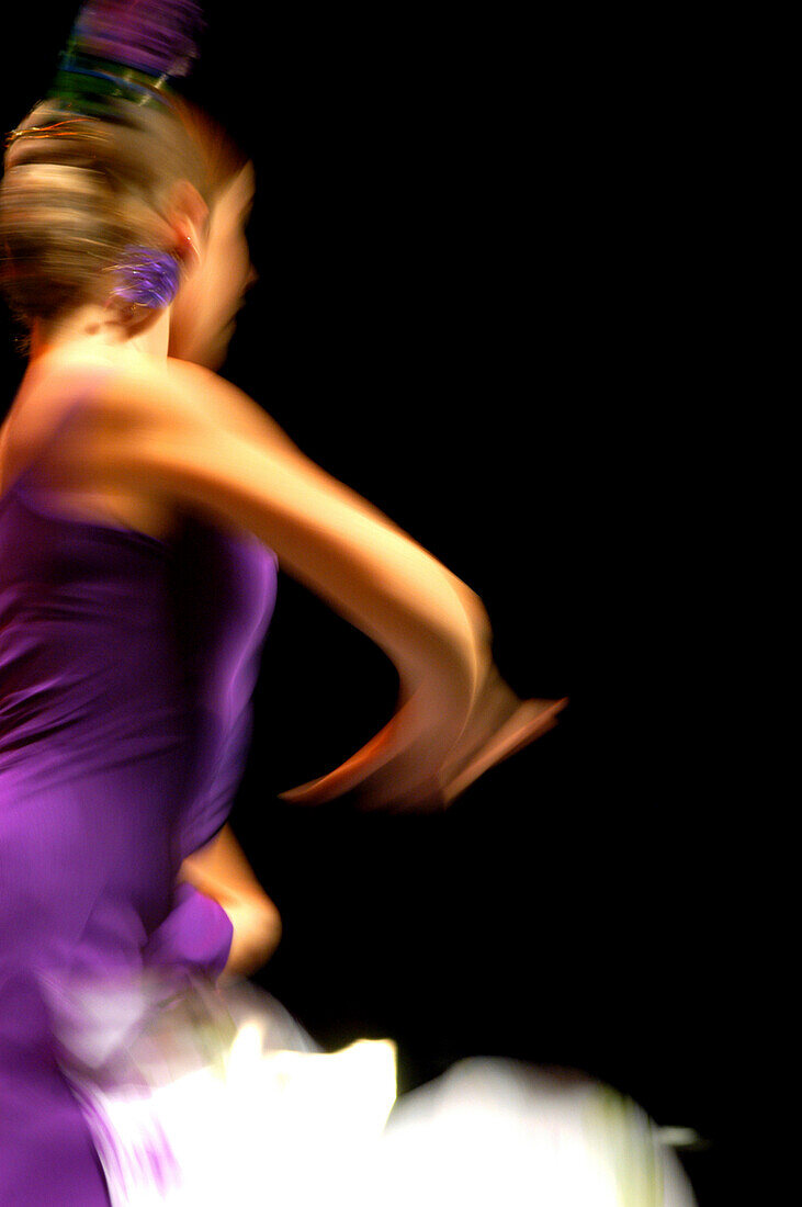 Flamenco dancer, World Flamenco Fair, Seville, Andalusia, Spain