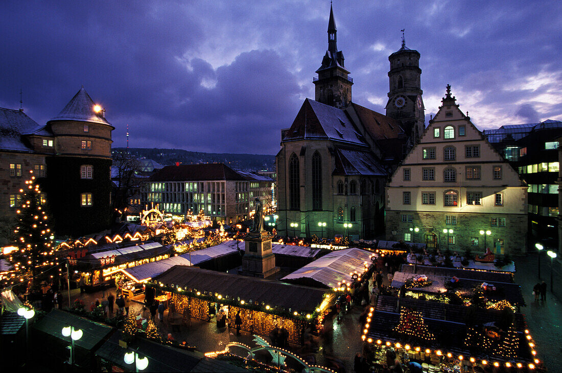 Christmas Market, Stuttgart, Baden- Wuerttemberg, Germany