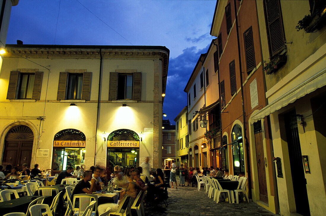 Restaurant, Old Town, Rimini, Adriatic Coast, Italy