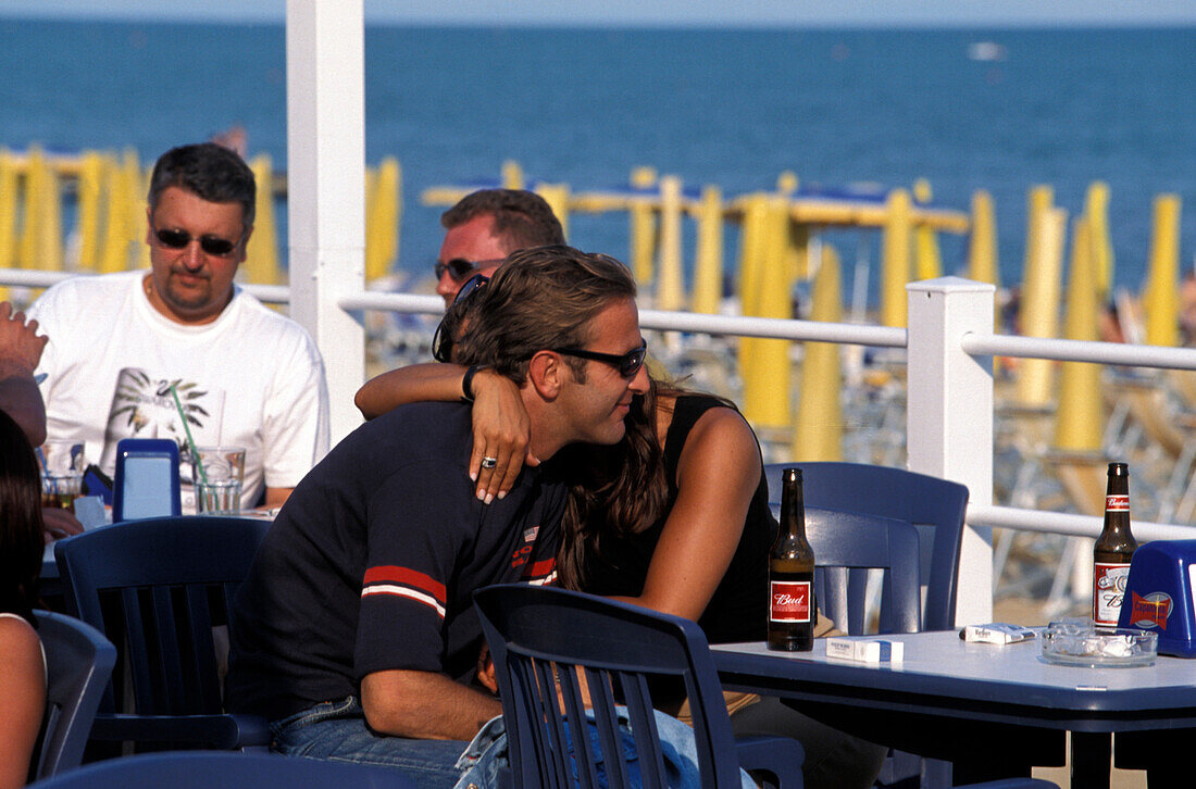 Cafe, Beach, Lido di Jesolo, Adriatic Coast Italy