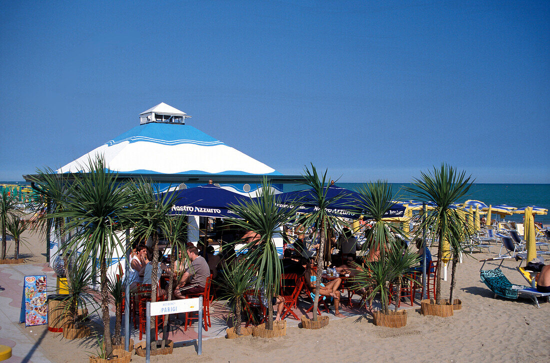 Bar, Beach, Lido di Jesolo, Adriatic Coast Italy