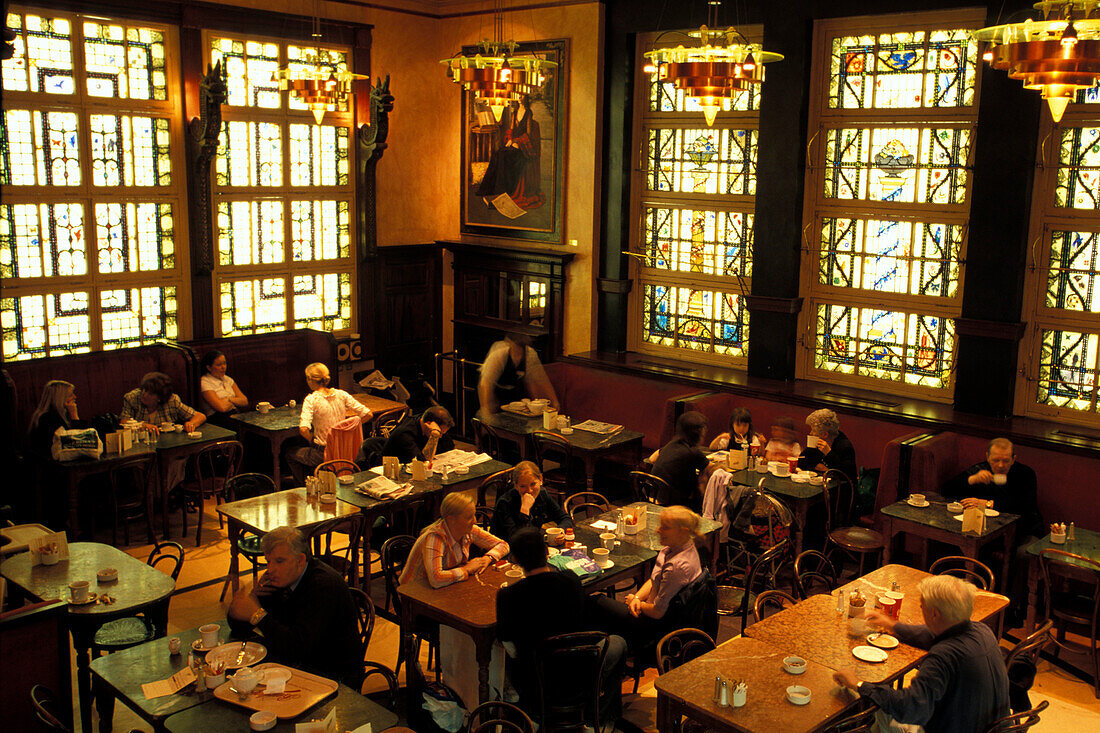 People at Bewley's Cafe, Dublin, Ireland, Europe