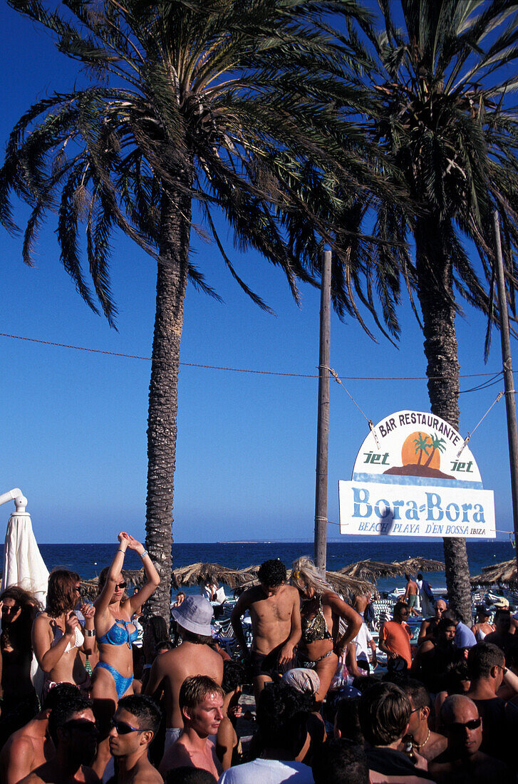 Stranddisco Bora-Bora, Playa d´en Bossa, Ibiza, Spanien