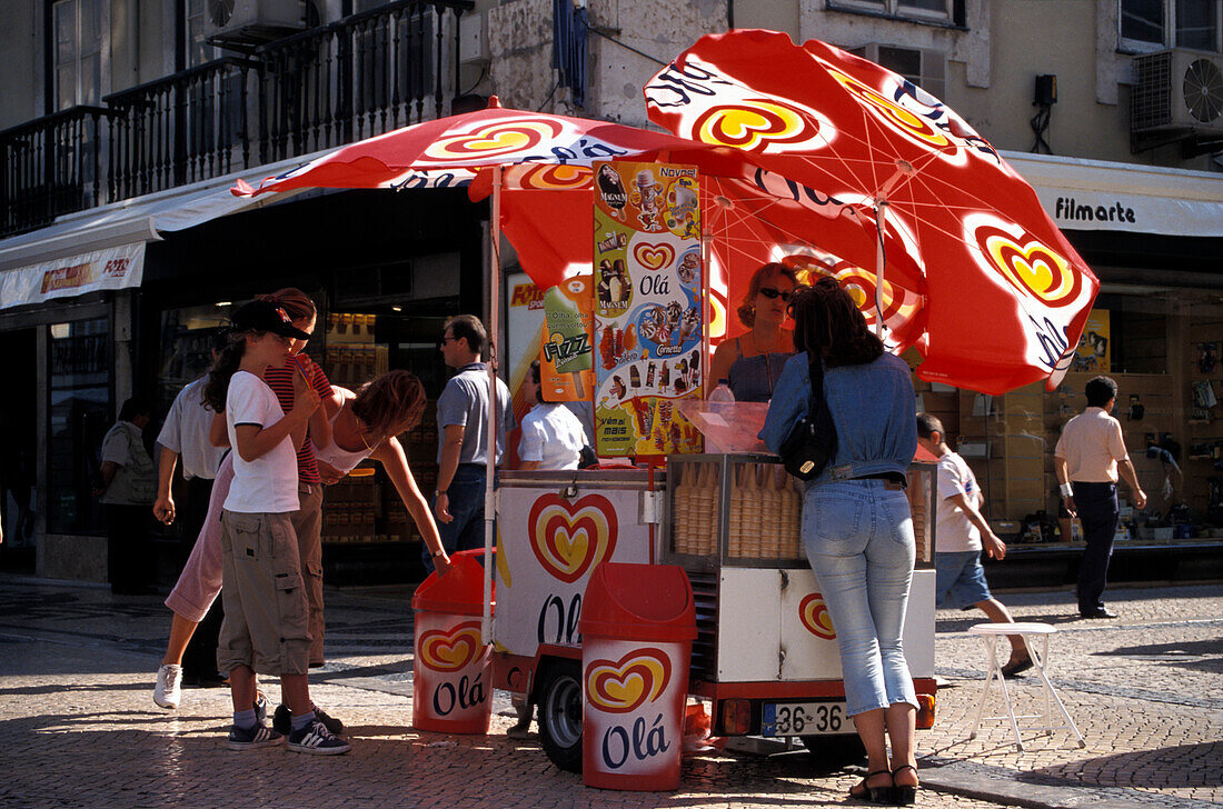 Ice Cream, Rua Augusta, Baixa, Lisbon Portugal