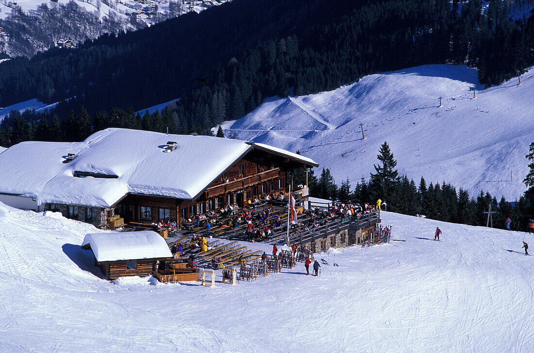 Skialm, Hinterglemm, Salzburger Land, Österreich