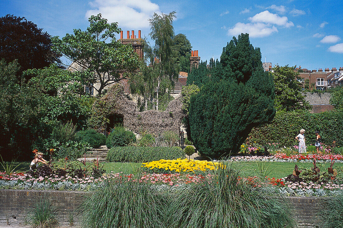 Town Gardens, Lewes, East Sussex England