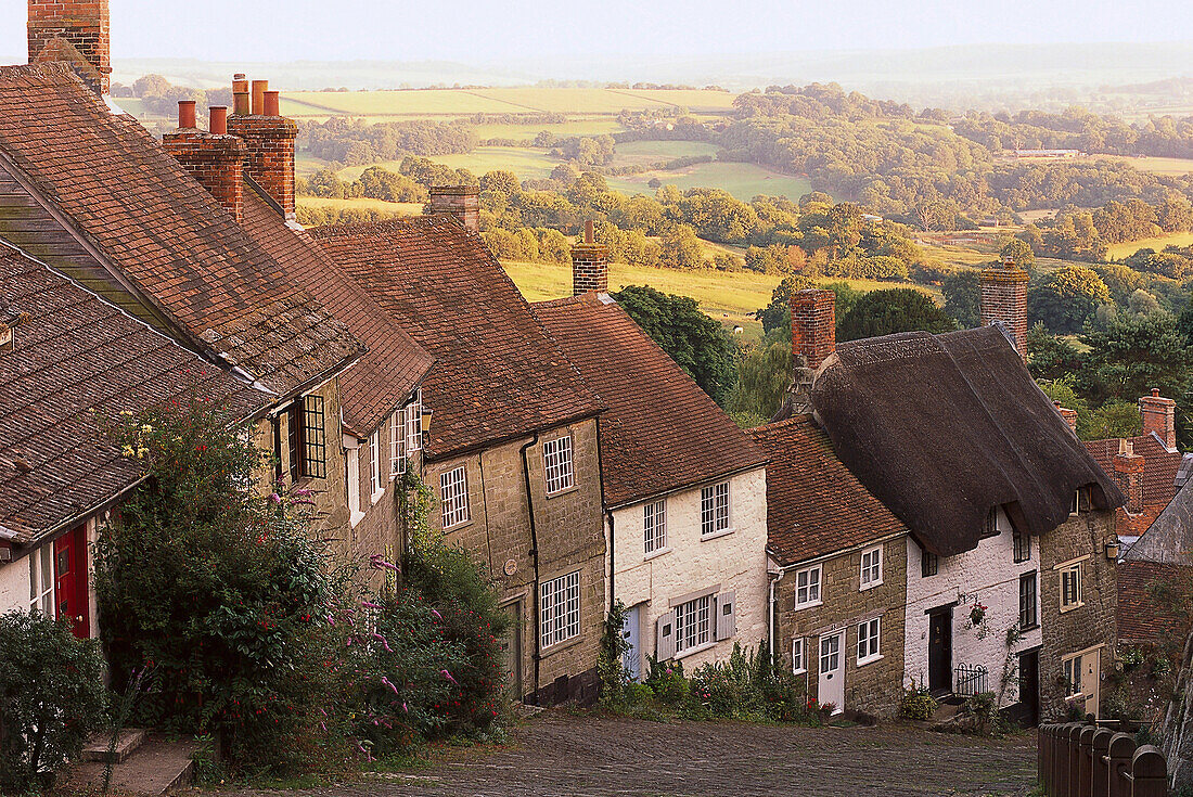 Gold Hill, Shaftesbury, Dorset, England