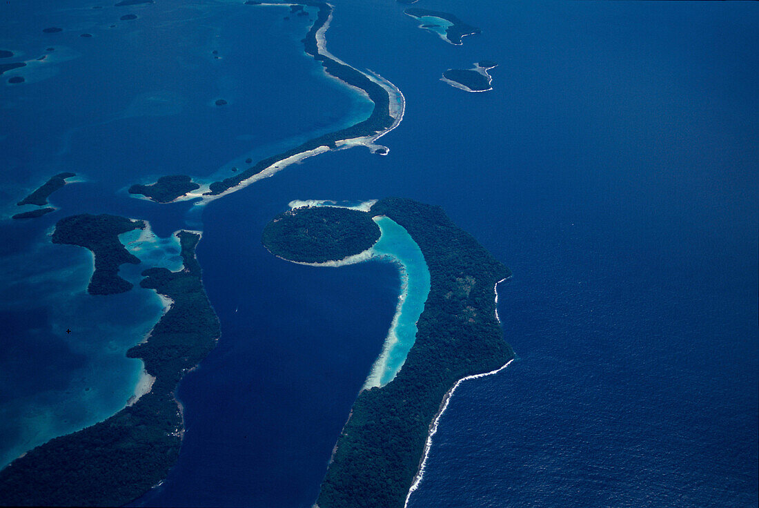 Luftbild, Insel, Russel Inseln Salomon-Inseln
