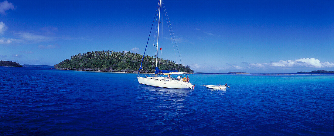 Moorings Charter Yacht Segelboot, Langstau Island, Vava'u, Tonga, Südsee