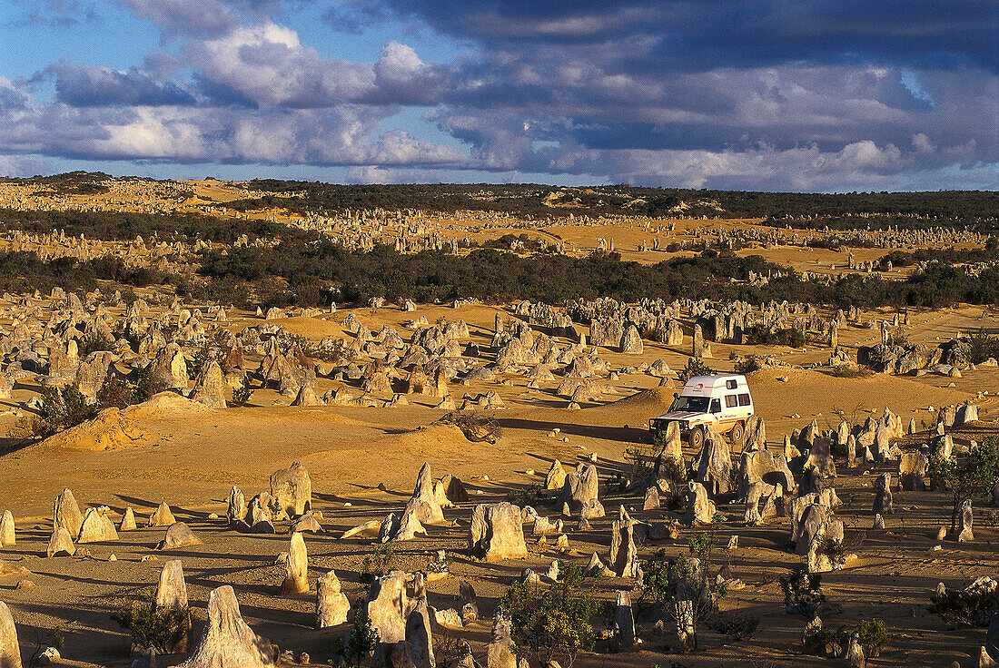Brits, Australia Bushcamper, The Pinnacles Desert, Nambung NP WA, Australia