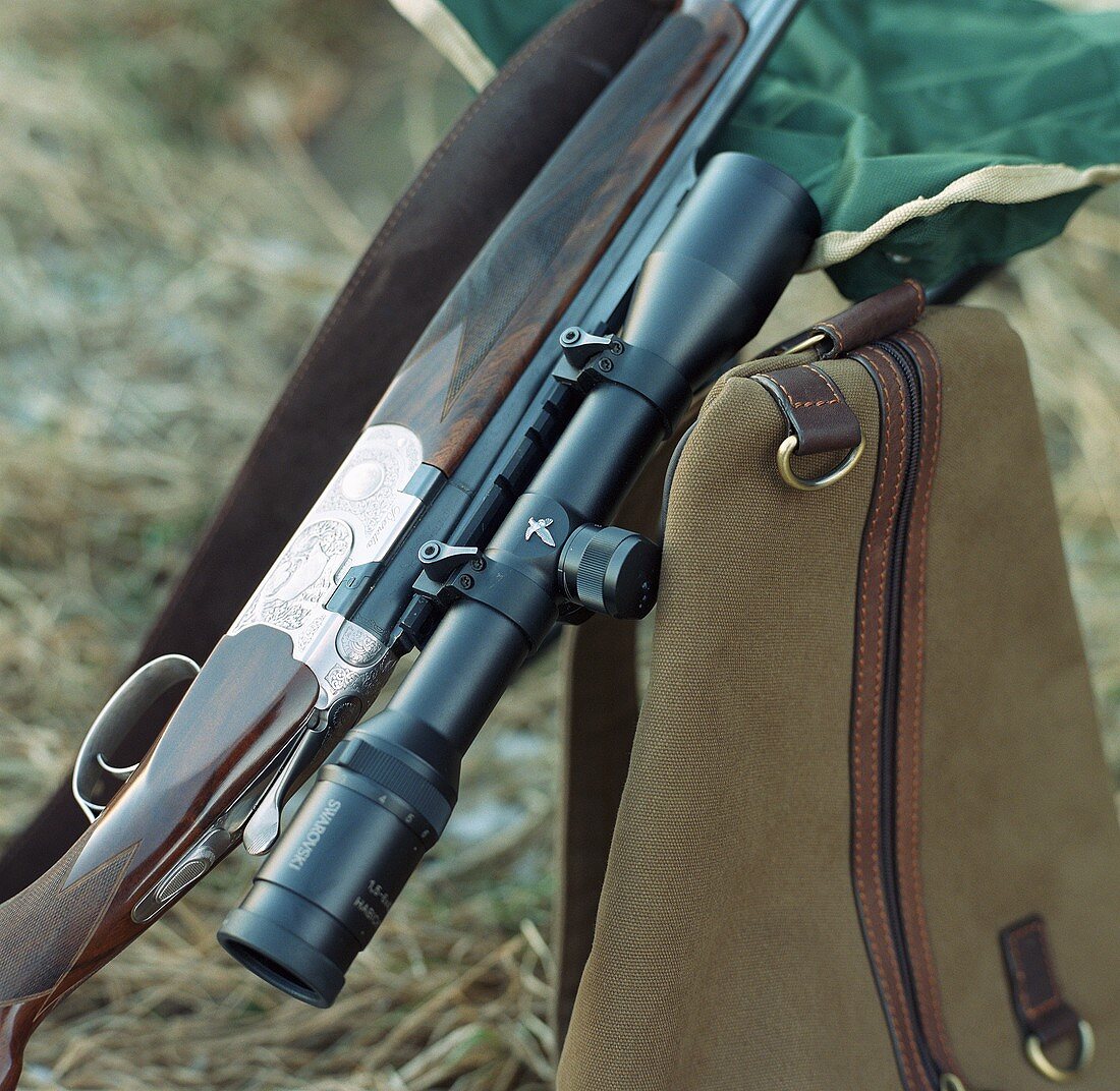 Hunting equipment with a rucksack