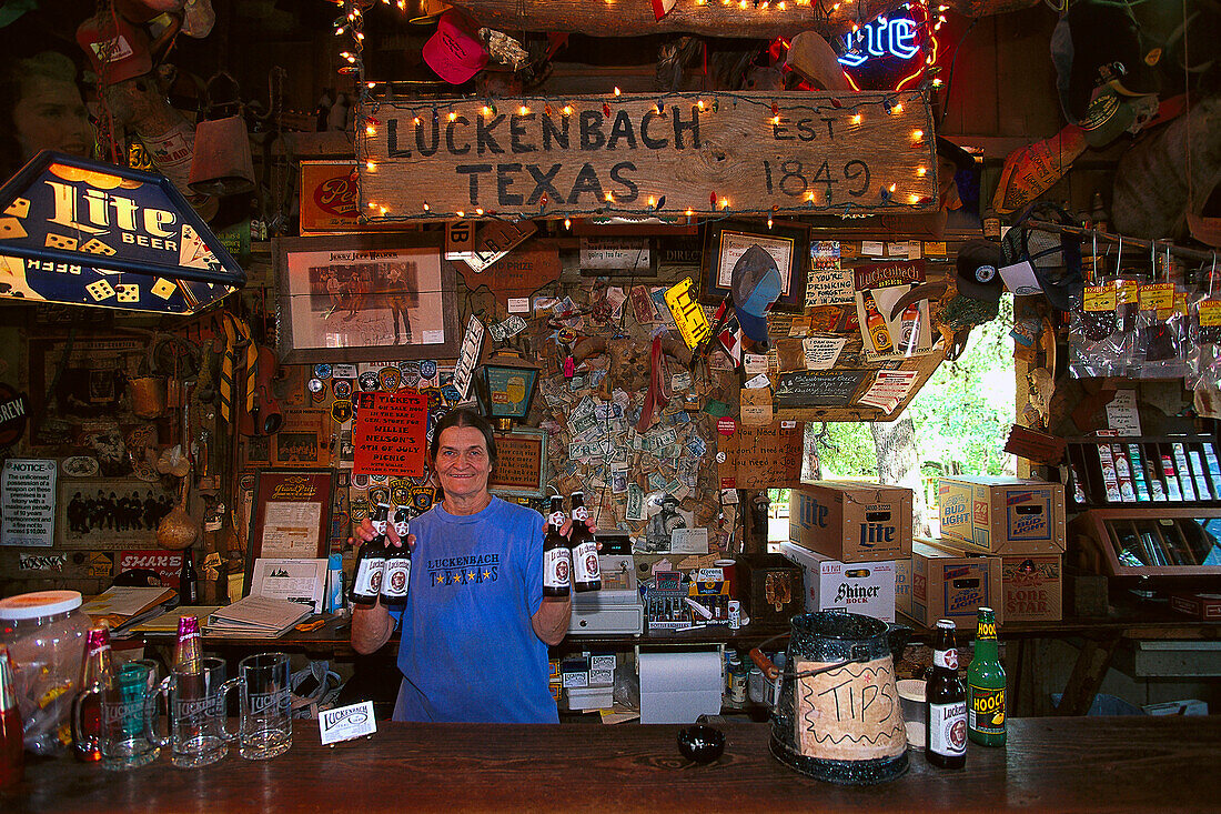 Sheriff Marge Mueller, Luckenbach, Texas, USA