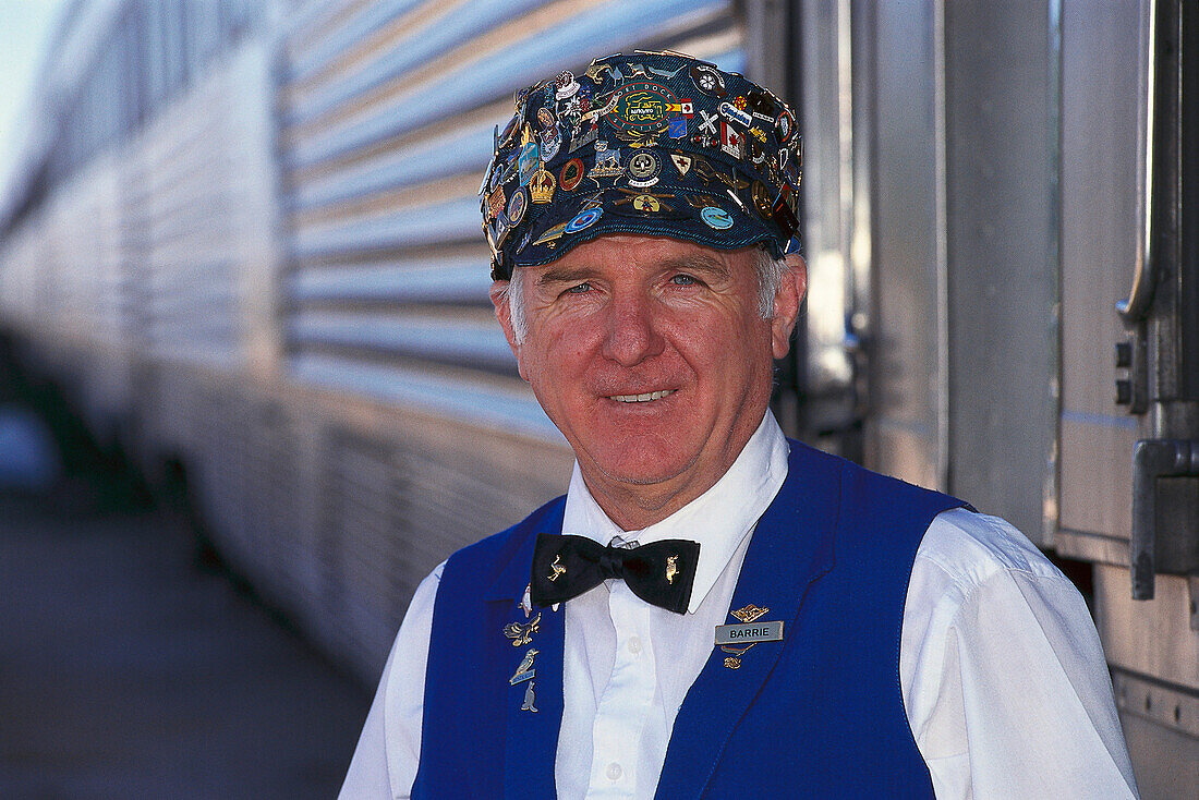 Indian-Pacific Train Steward, Mr. Barrie Stroud, Cook SA, Australia
