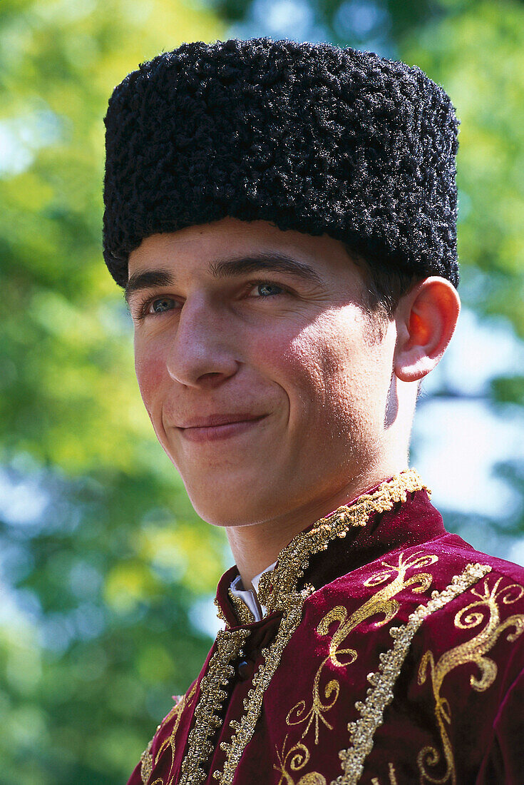 Ukrainian Folklore Boy, The Khan´s Palace, Bakhchisarai Crimea, Ukraina