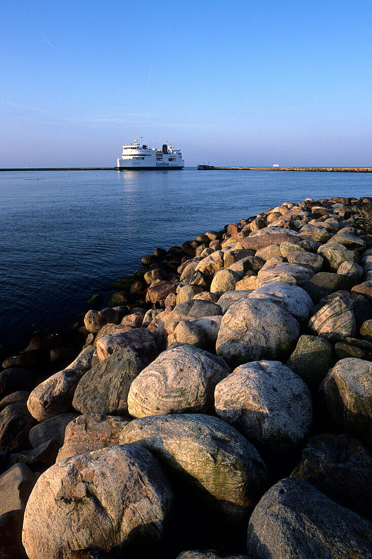 Scandlines Ferry near Rodby, Rodbyhavn, Lolland, Denmark