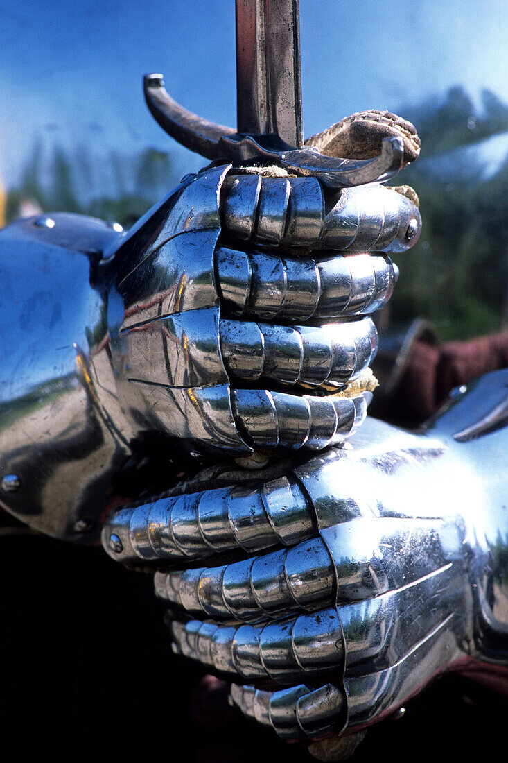 Knight in Shining Armor, Middelaldercentret, Medieval Museum, Sundby, Lolland, Denmark