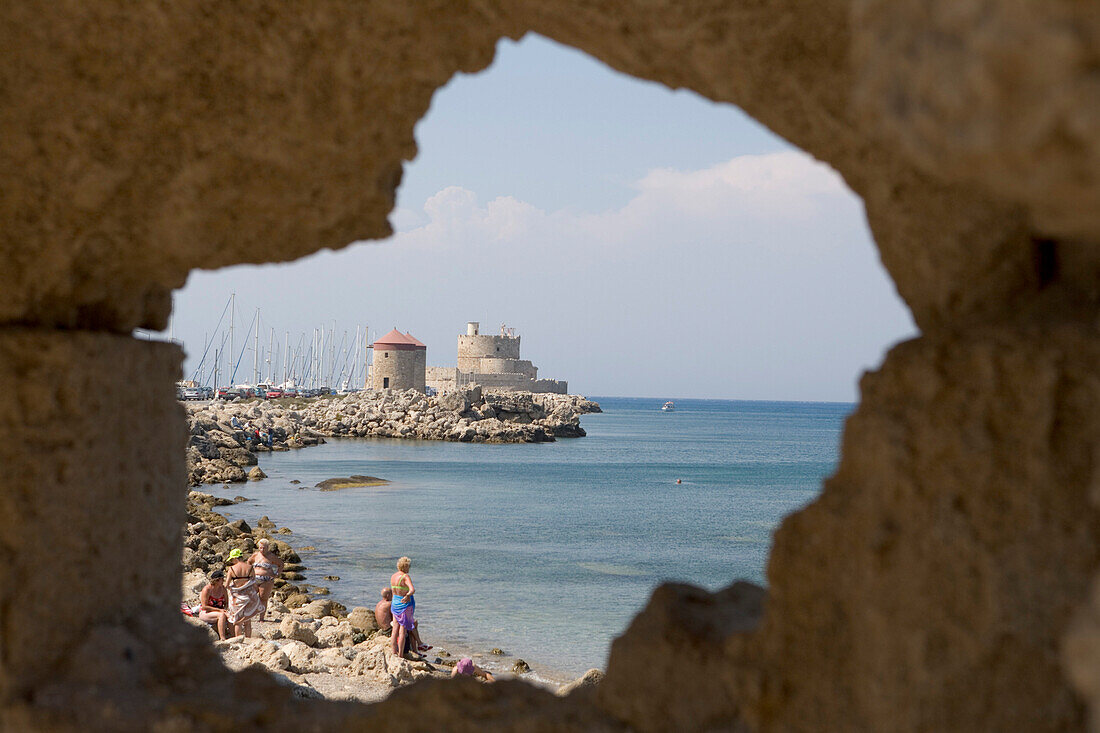 Rhodes Fortification, Rhodes, Dodecanese Islands, Greece