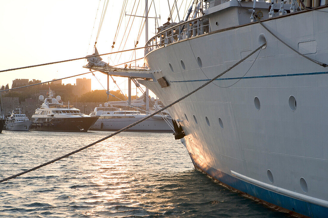 Star Flyer at Sunset, Rhodes Harbor Rhodes, Greece