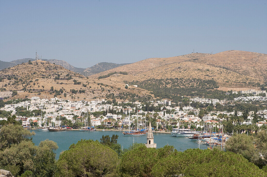 View from St. Peter's Castle on Bodrum, Bodrum, Turkish Aegean, Turkey