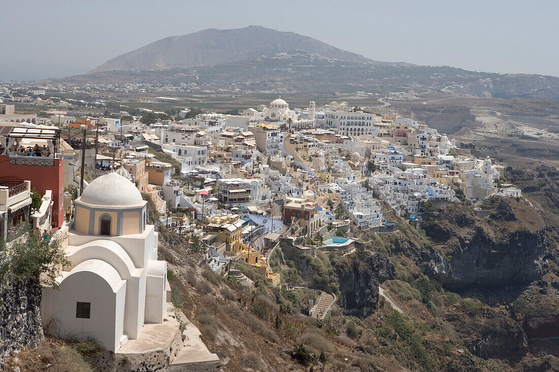 Cliffside Houses & Hotels, Fira, Santorini, Greece