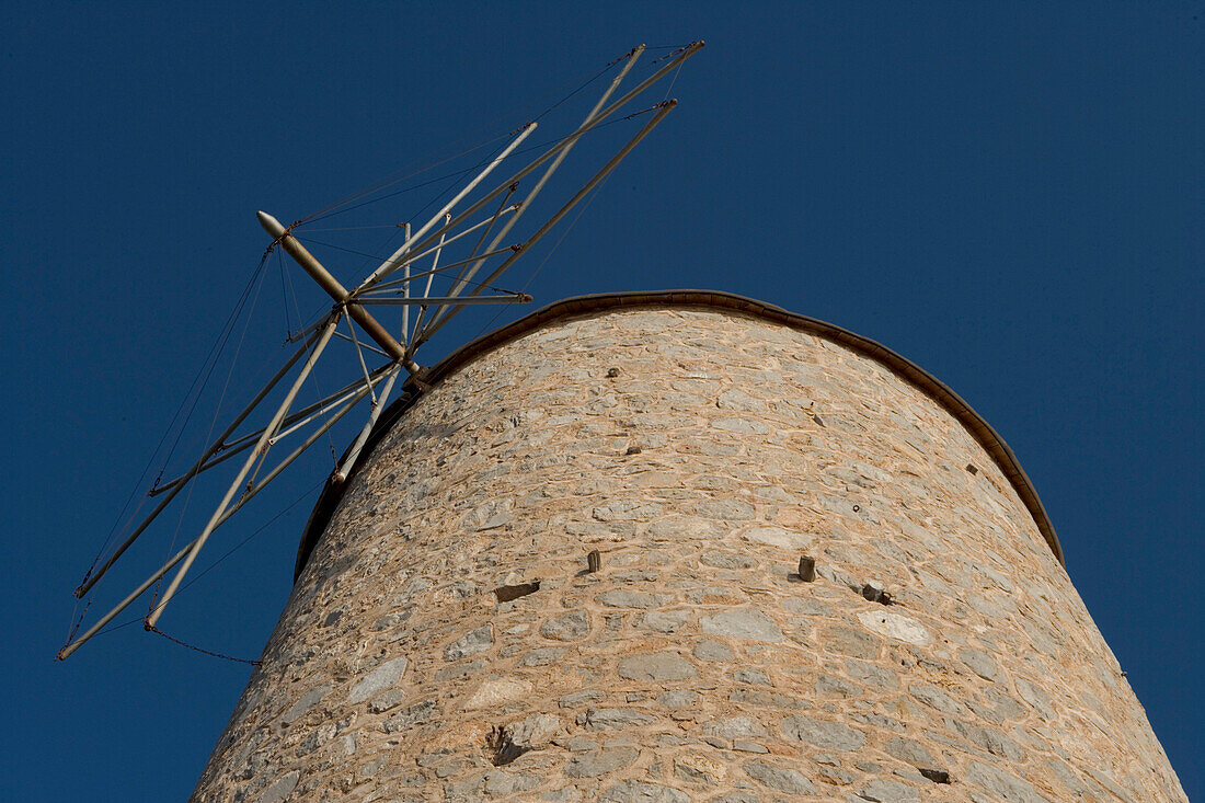 Windmill, Hydra, Idhra, Saronic Islands, Greece