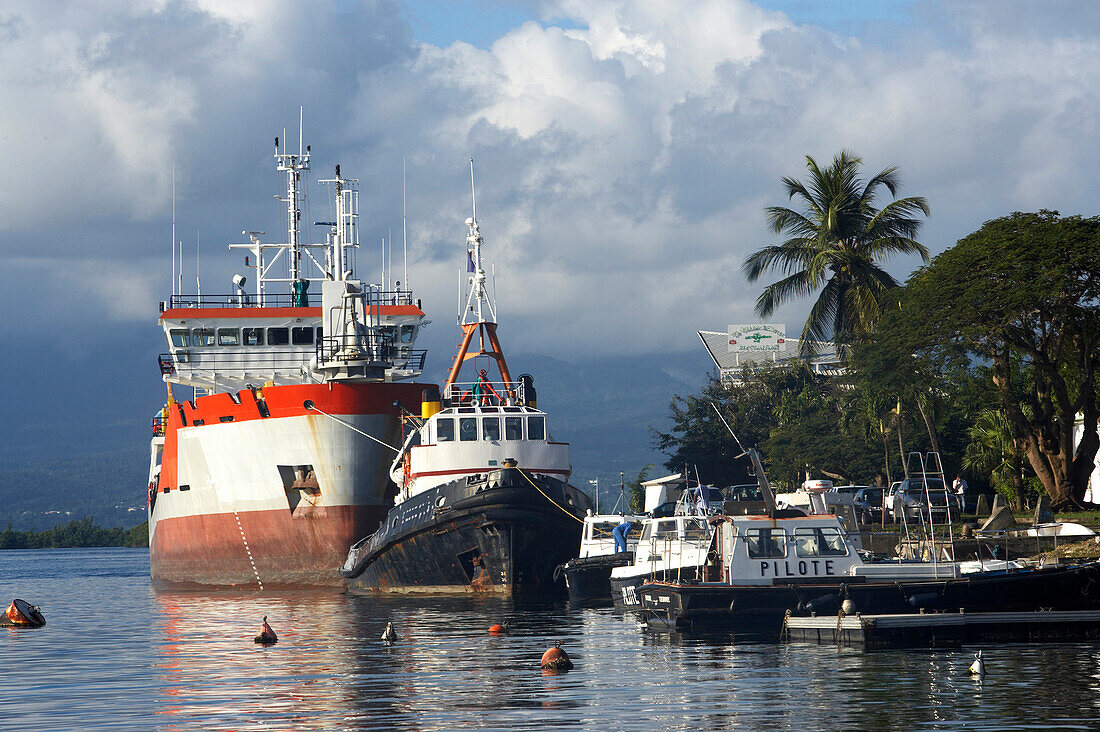 Ships, Quai de la Darse, Market, Pointe-a-Pitre, Ships at Quai de la Darse