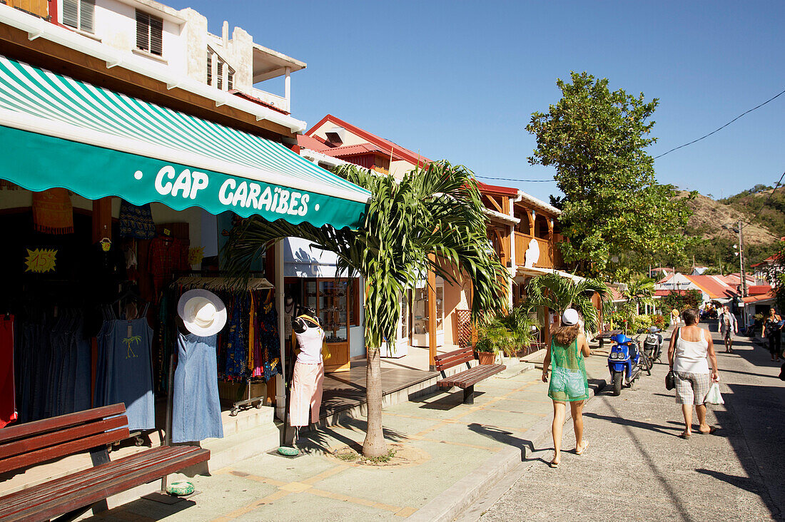 Terre-de-Haute, Les Saintes Islands, Shopping Mile in Terre-de-Haute, Guadeloupe, Caribbean Sea, America