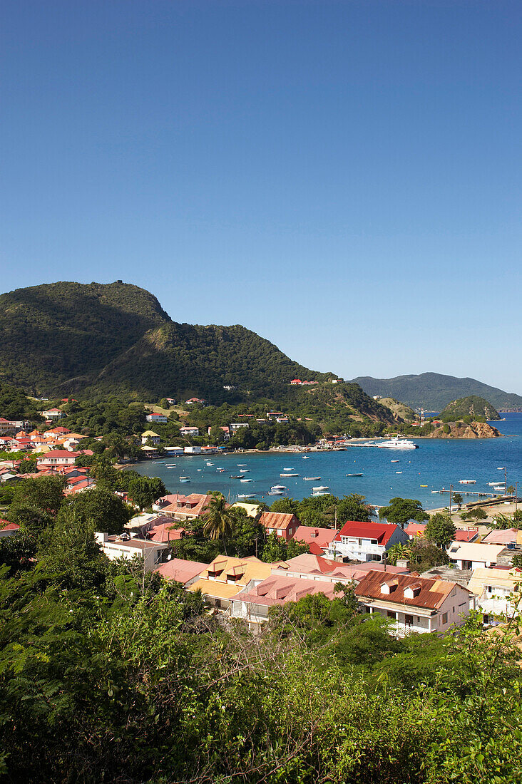 Aerial view at Terre-de-Haute, Les Saintes Islands, Guadeloupe