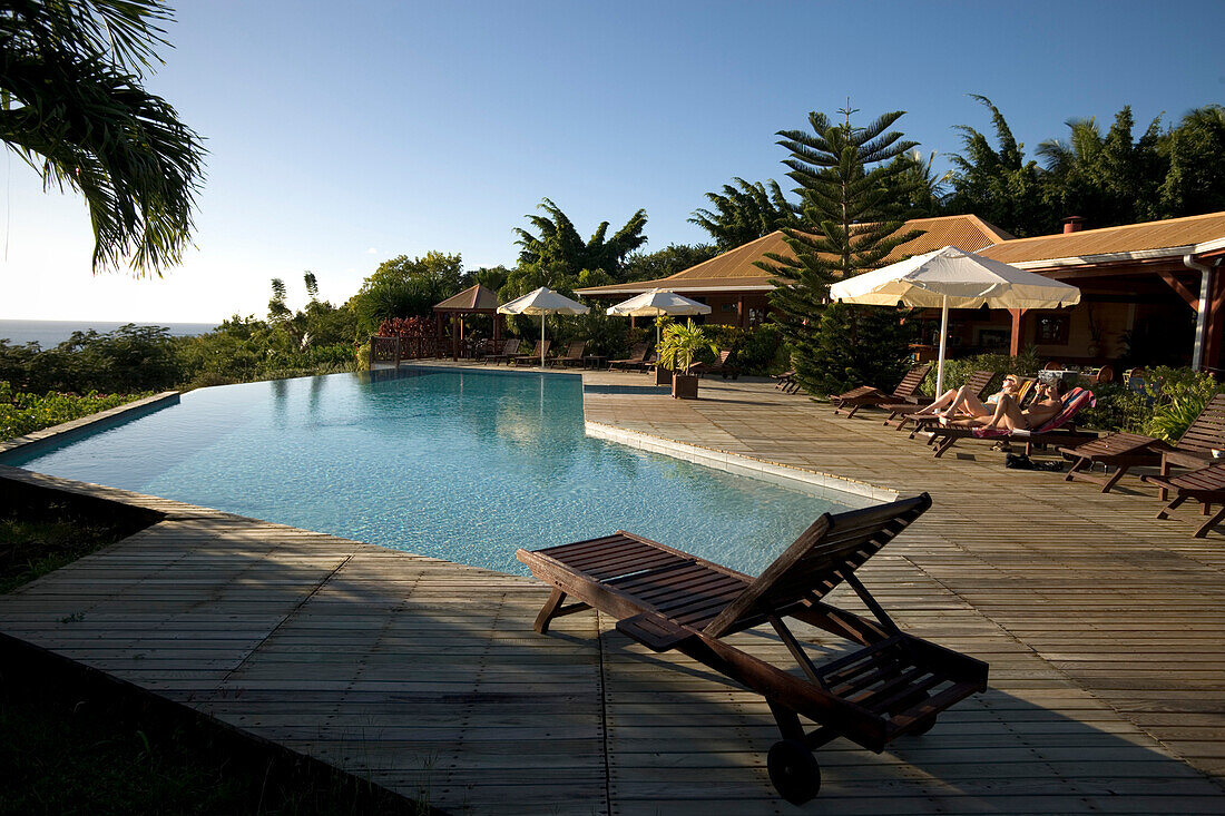 Pool, Hotel Restaurant Le Rayon Vert, Deshaies, Guadeloupe