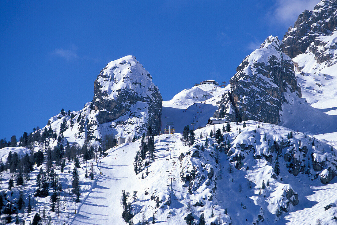 Ski Resort Tofana, Cortina D´Ampezzo, Dolomites South Tyrol, Italy