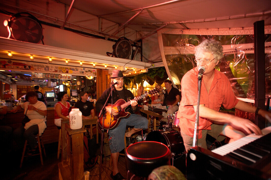 Musicians at Hog's Breath Saloon, Key West Florida, USA