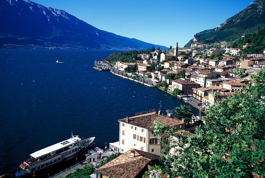 Limone, Stadtansicht, Gardasee, Trentino, Italien