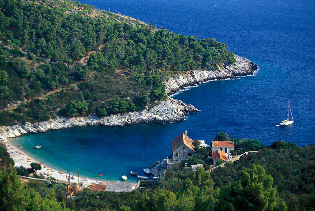 Zarace Strand, Hvar, Insel Hvar, Dalmatien, Kroatien