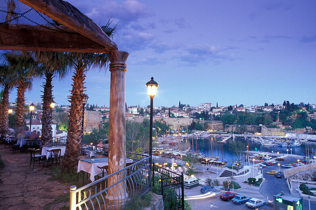 Hafen, Restaurant, Türkische Riviera, Antalya, Türkei
