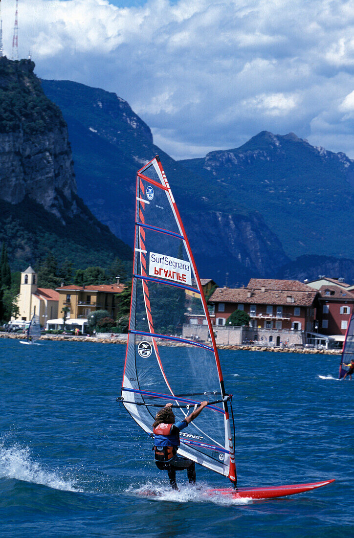 Windsurfer, Gardasee, Trentino,  Italien