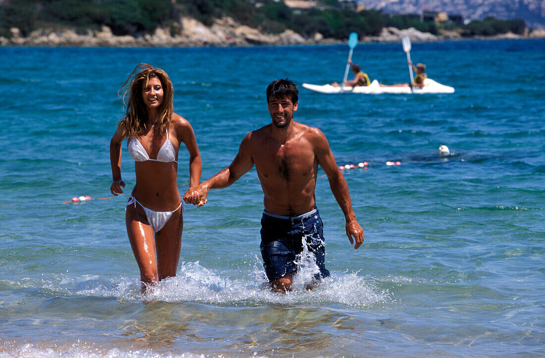 Paar, Porto Puddu, Isola di Gabbiani, Gallura, Sardinien Italien