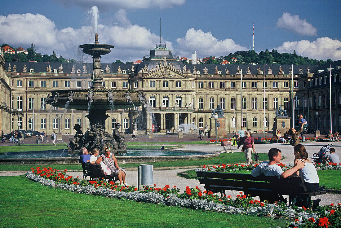 Neues Schloss, Stuttgart, Baden-Württemberg, Deutschland