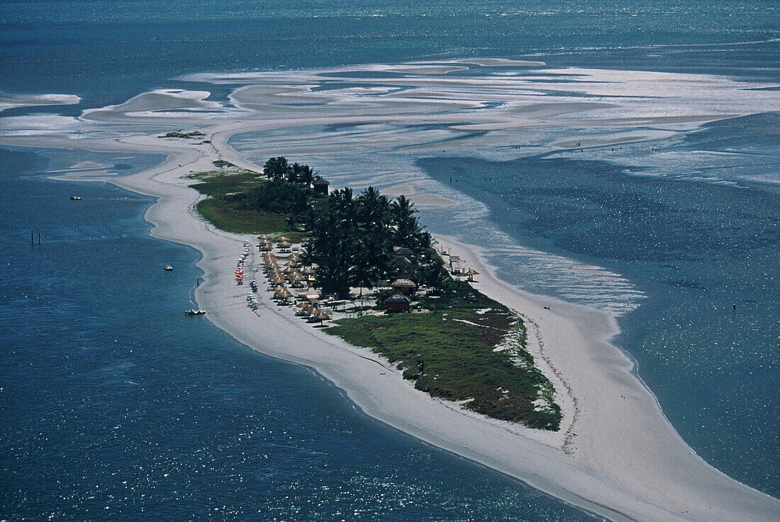 Luftaufnahme, Ilha Coroa do Aviao bei Bahia, Brasilien