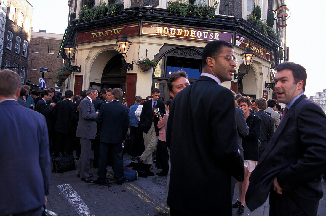 People outside a pub, Covent Garden, London, England, Great Britain, Europe