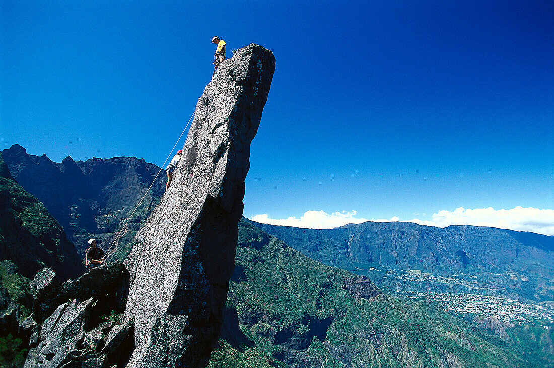 Climbing, Trois Salazie, Insel La Réunion Indischer Ozean