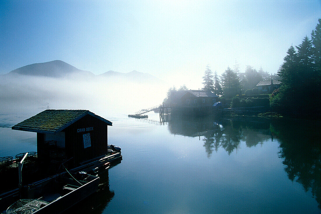 Jetty, Clayoquot Sound, Tofino, Vancouver Island, British Columbia, Canada