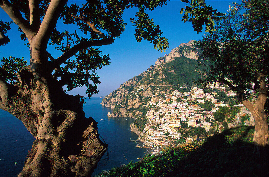 Altstadt, Ansicht, Positano, Kampanien, Italien